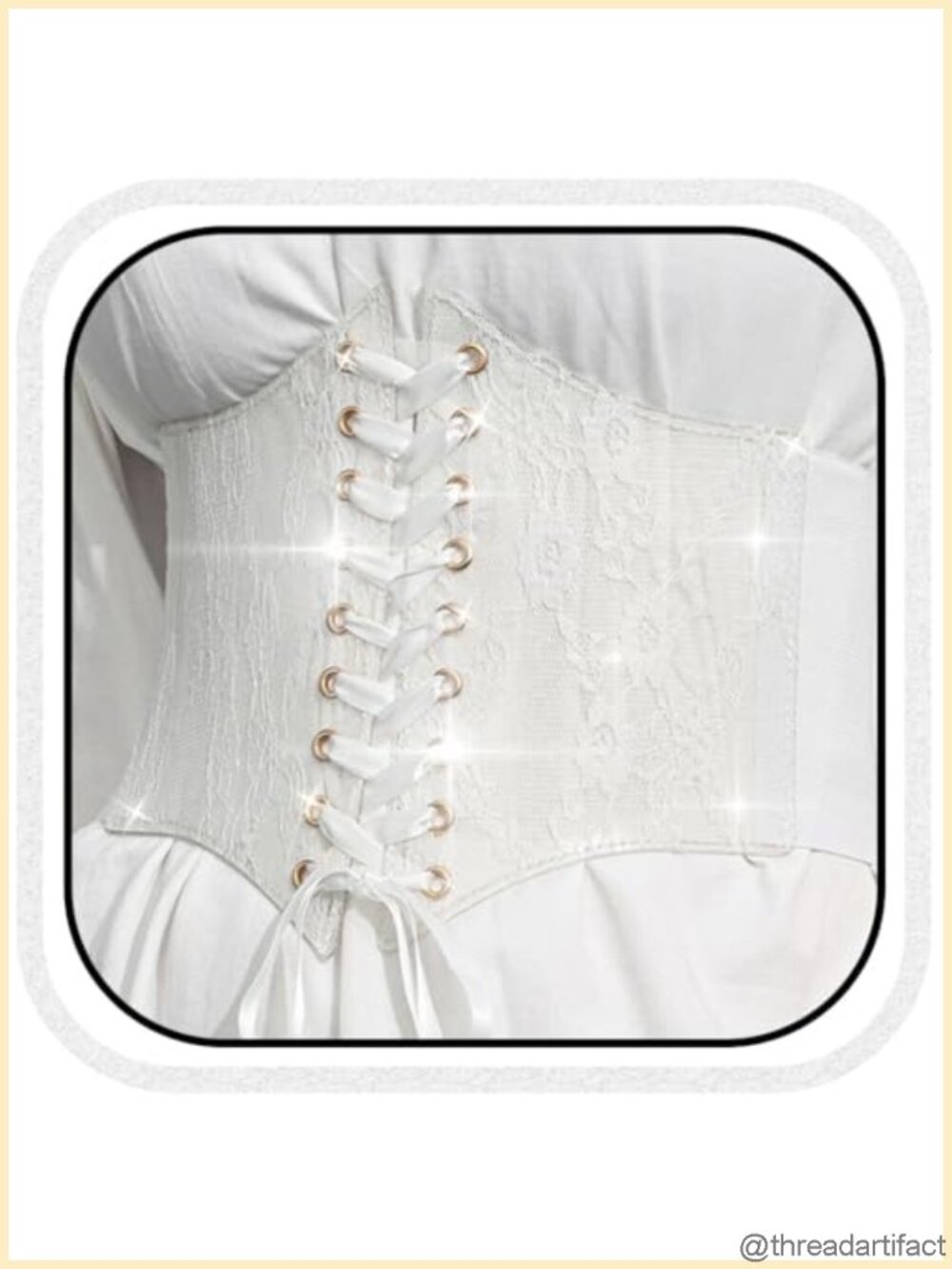 Faux Leather Corset Belt Cinch Waist Waspie for Dress